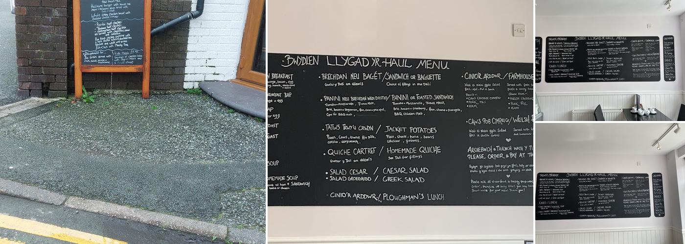 Caffi Deli Llygad Yr Haul Menu