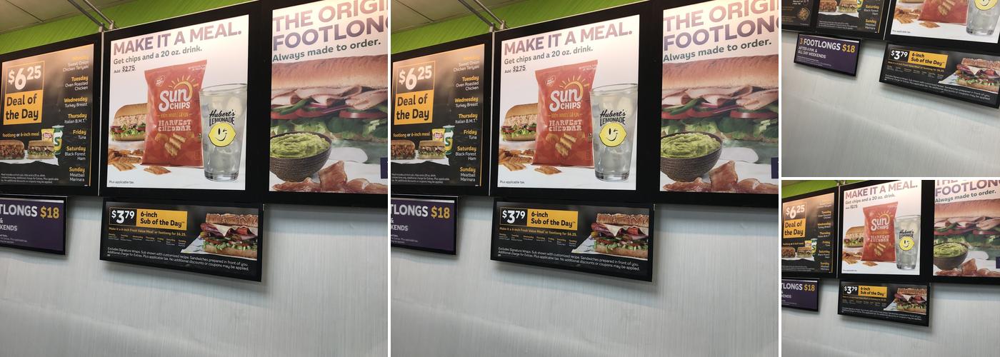 Subway Menu
