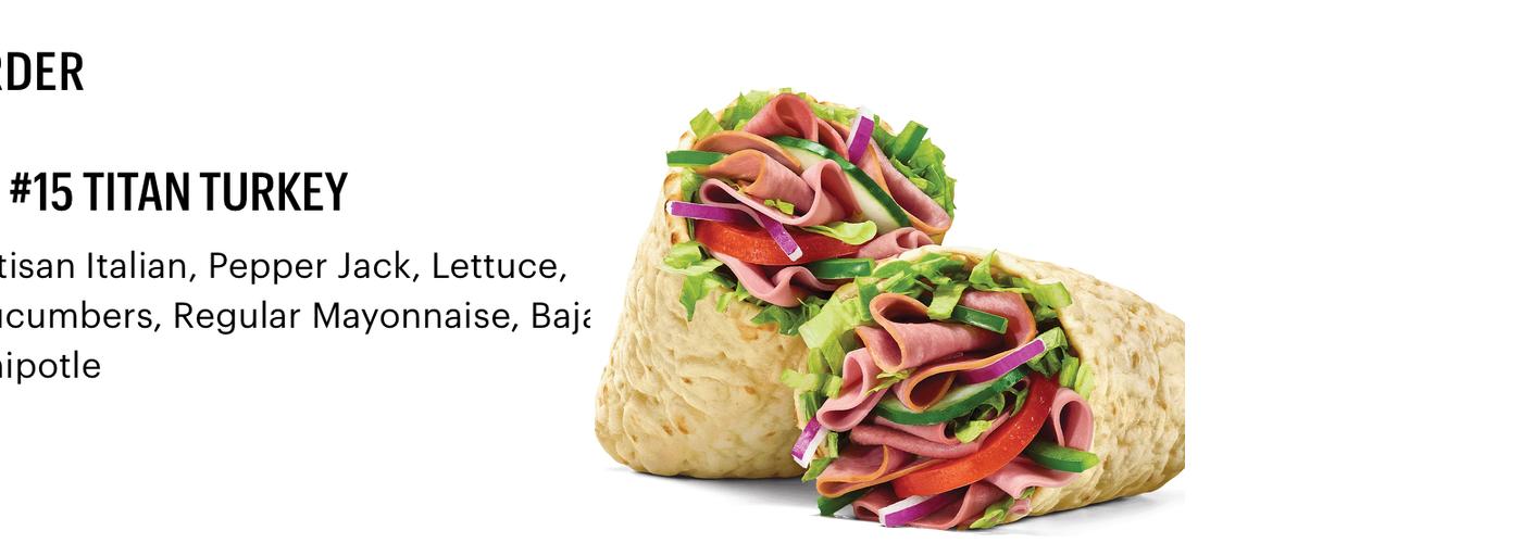 Subway Menu