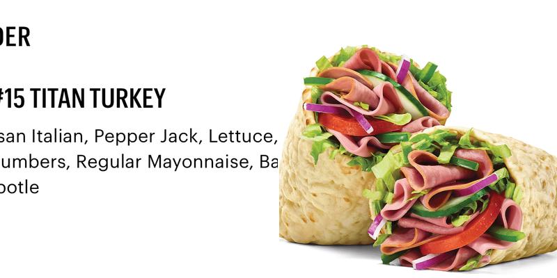 Subway Menu