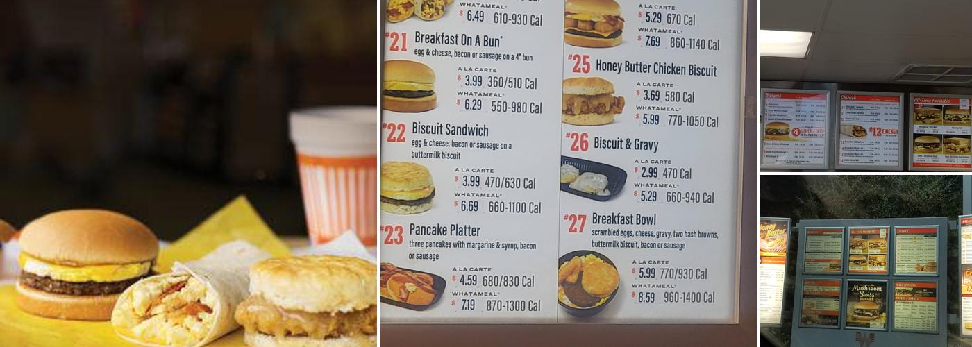 Whataburger Menu