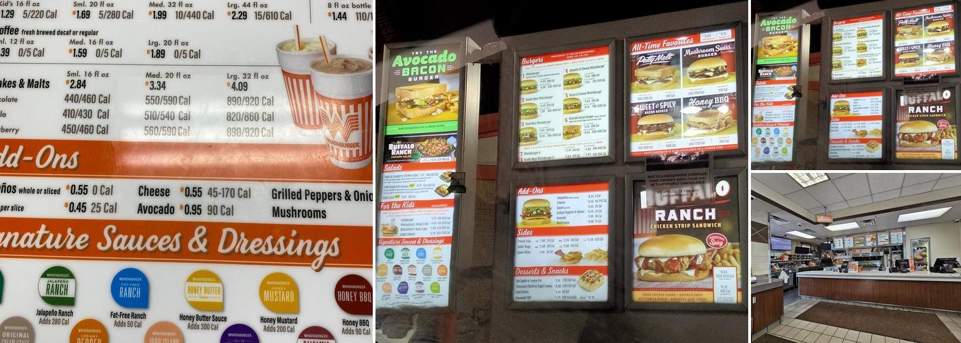 Whataburger Menu
