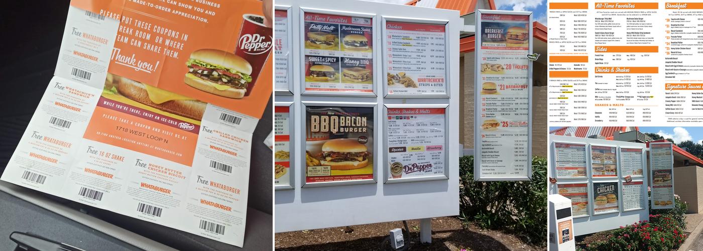 Whataburger Menu