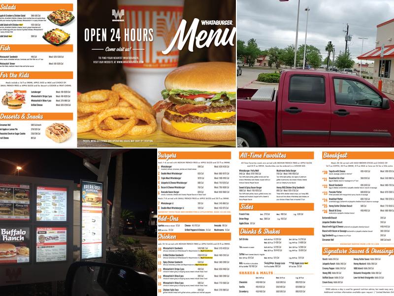 Whataburger Menu