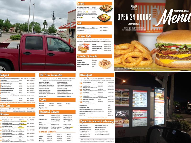 Whataburger Menu