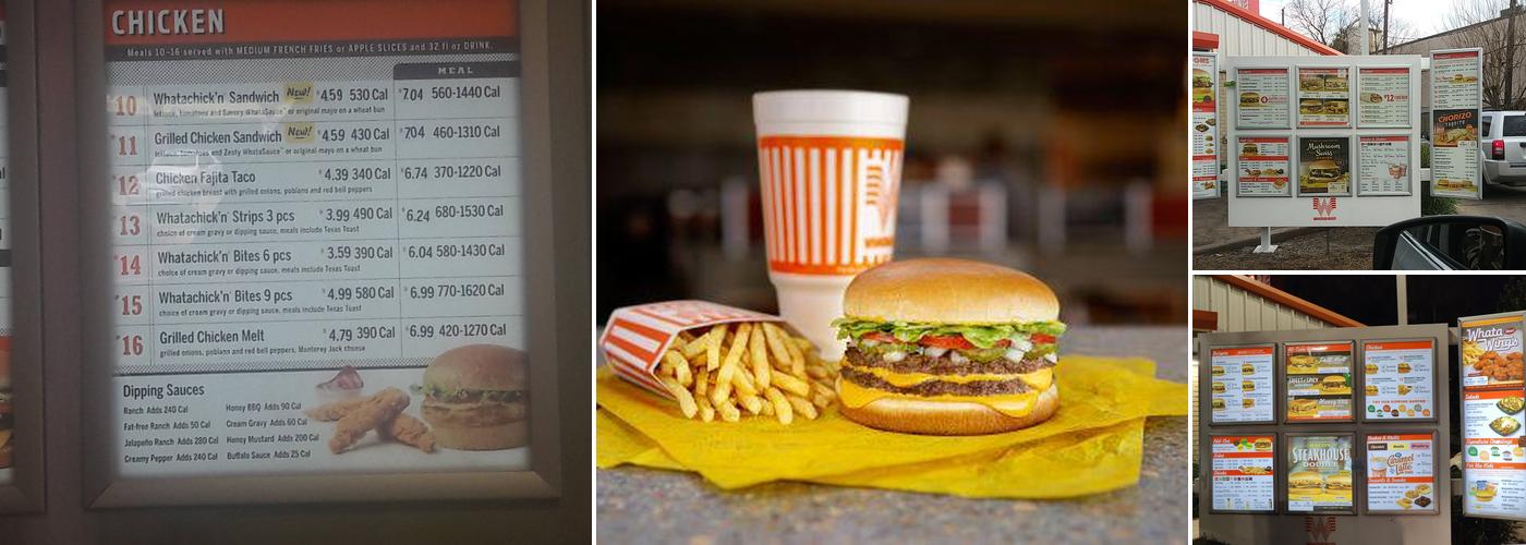Whataburger Menu