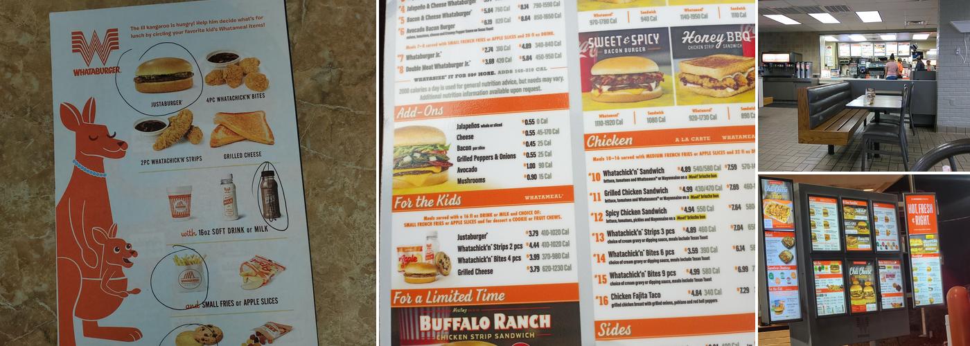 Whataburger Menu