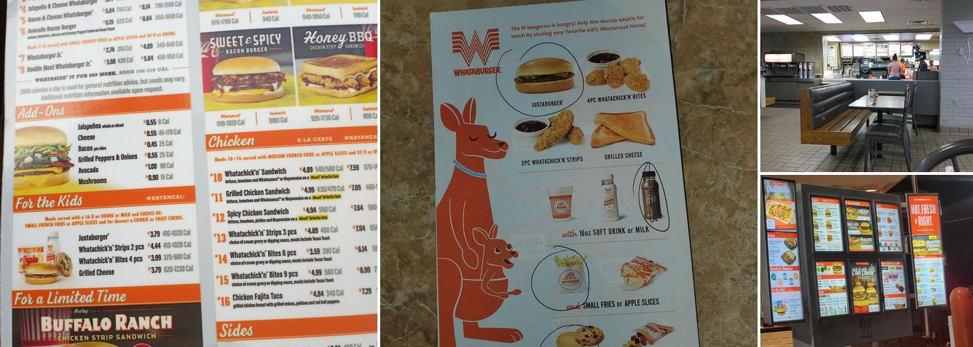Whataburger Menu