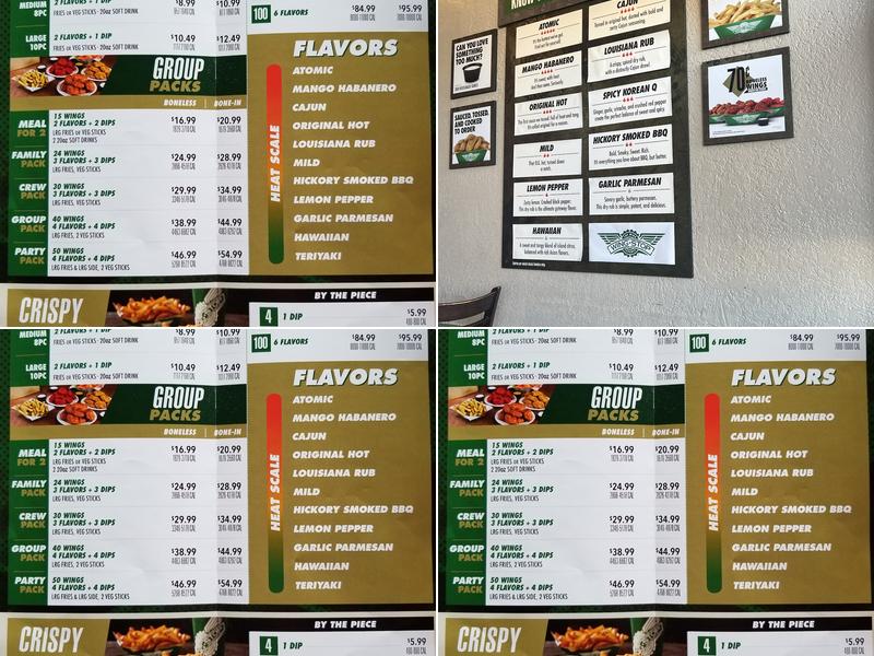 Wingstop Menu