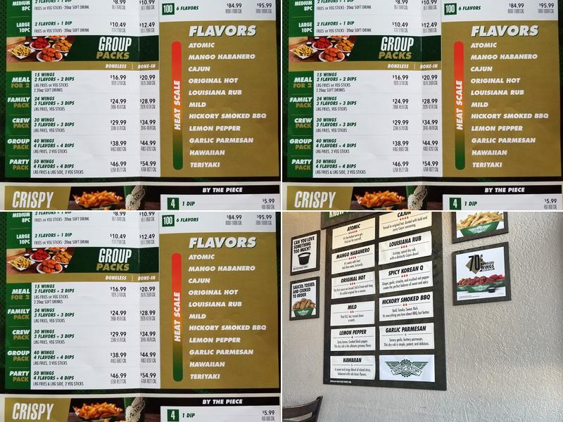 Wingstop Menu
