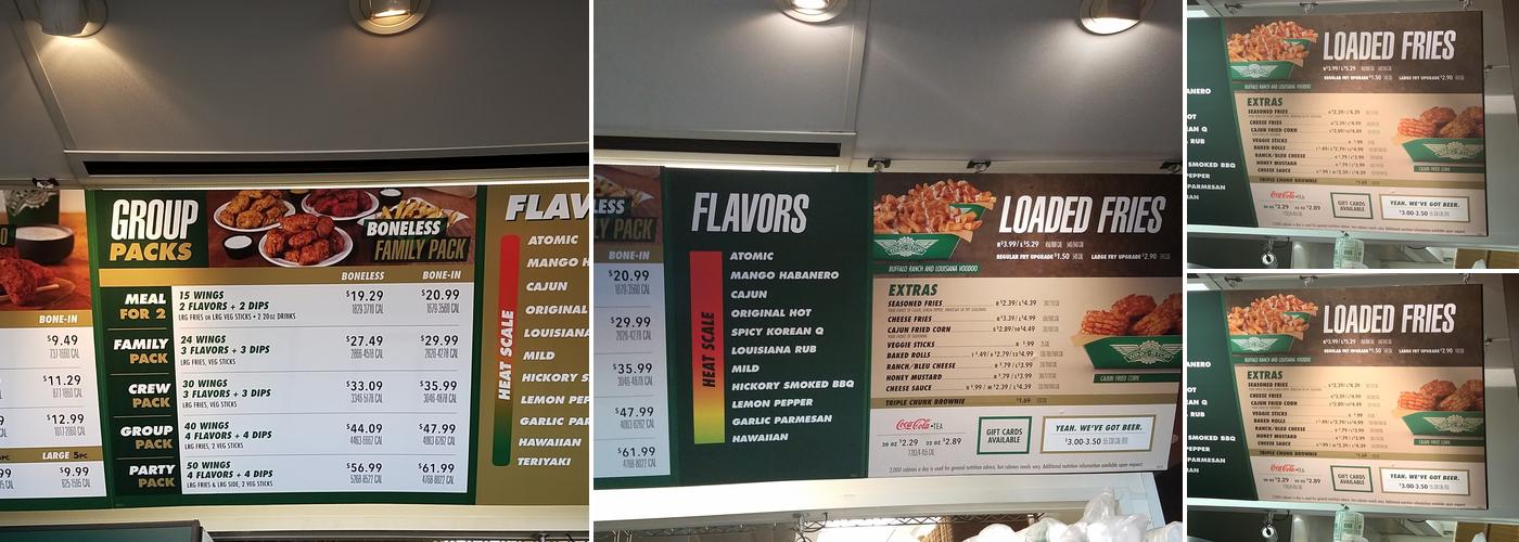 Wingstop Menu