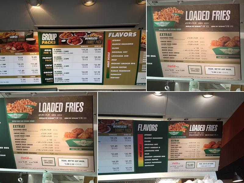 Wingstop Menu