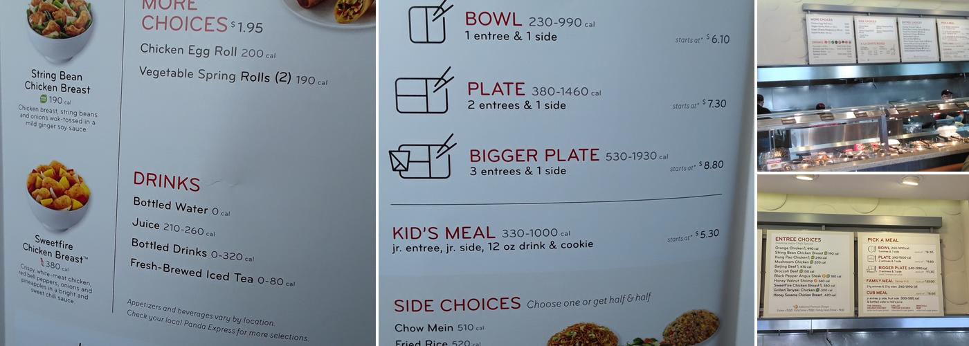 Panda Express Menu