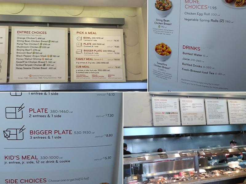 Panda Express Menu