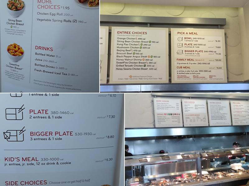 Panda Express Menu