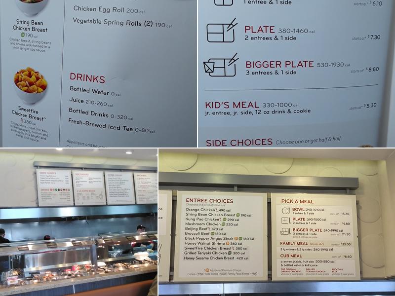 Panda Express Menu
