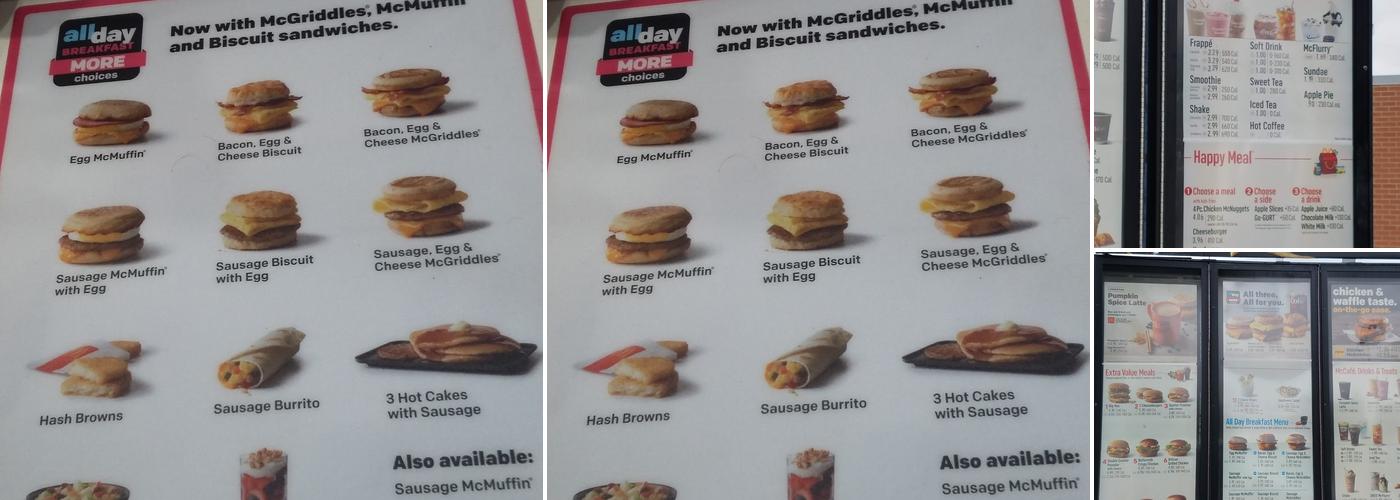 McDonald's Menu