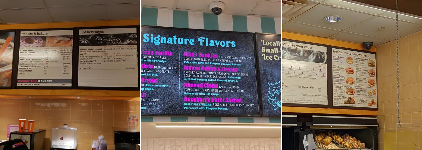Dunkin' Menu
