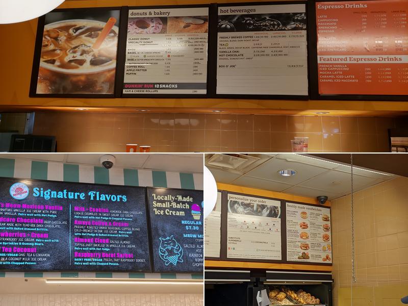 Dunkin' Menu