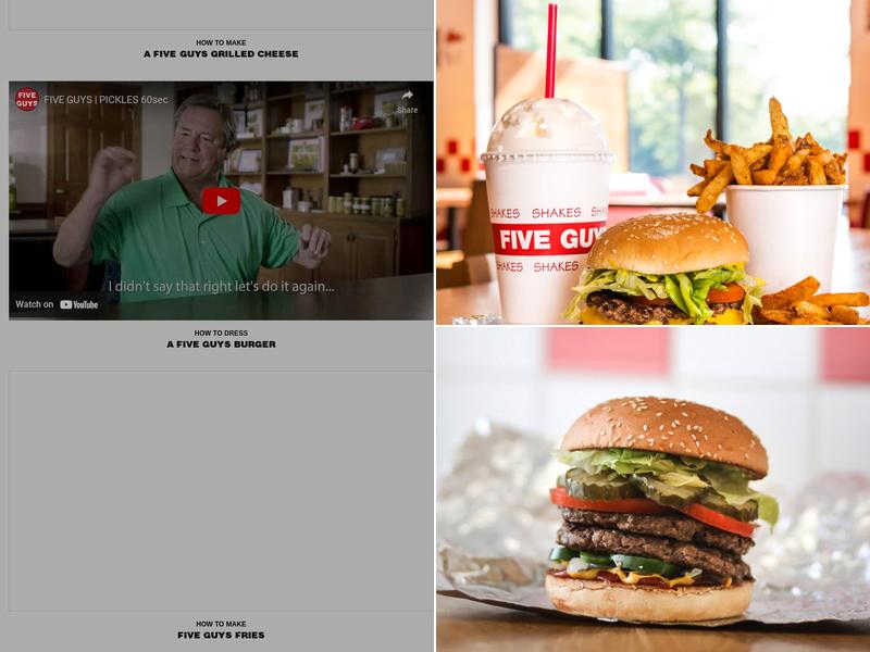 Five Guys Menu
