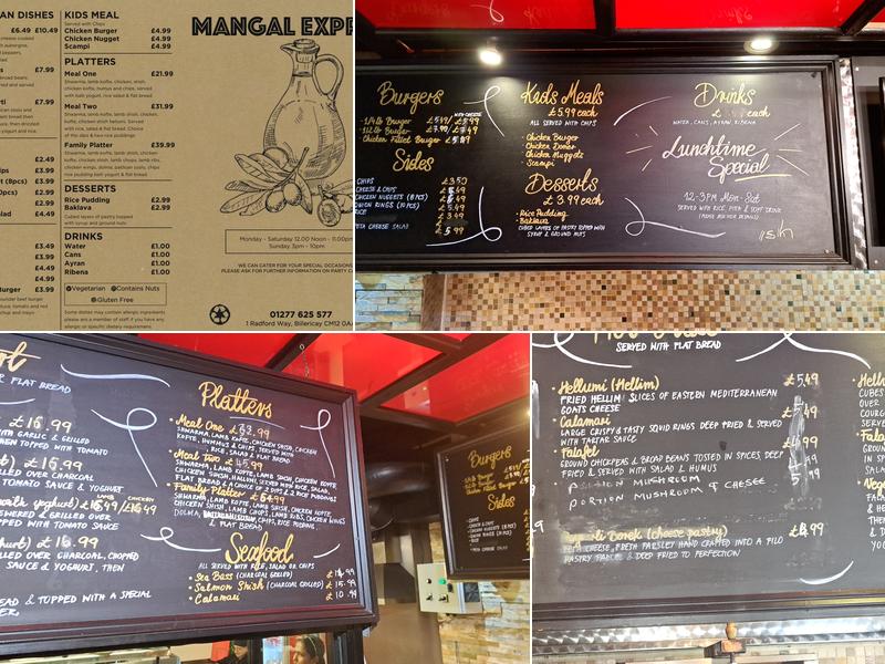 Mangal Express Menu