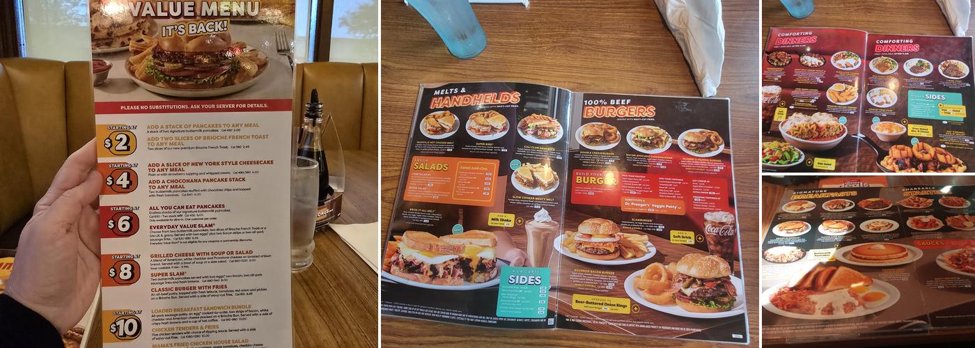 Denny's Menu