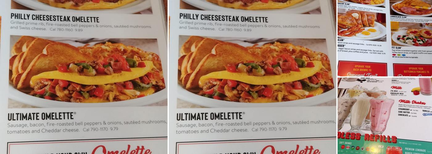 Denny's Restaurant Menu