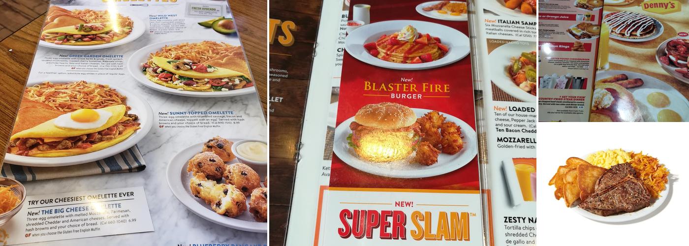 Denny's Restaurant Menu