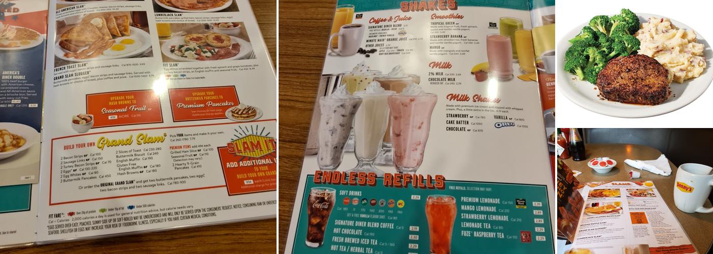 Denny's Restaurant Menu