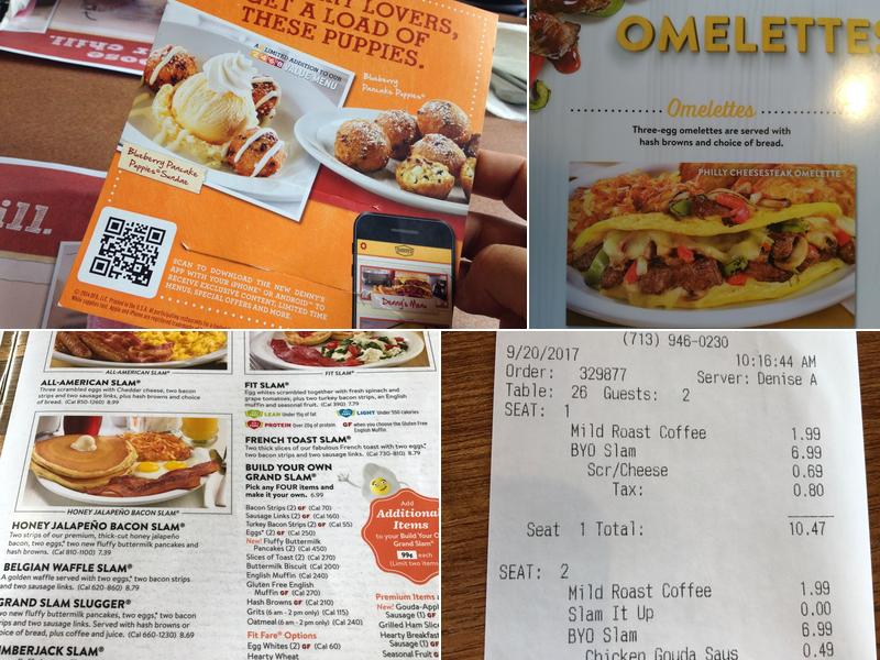 Denny's Menu