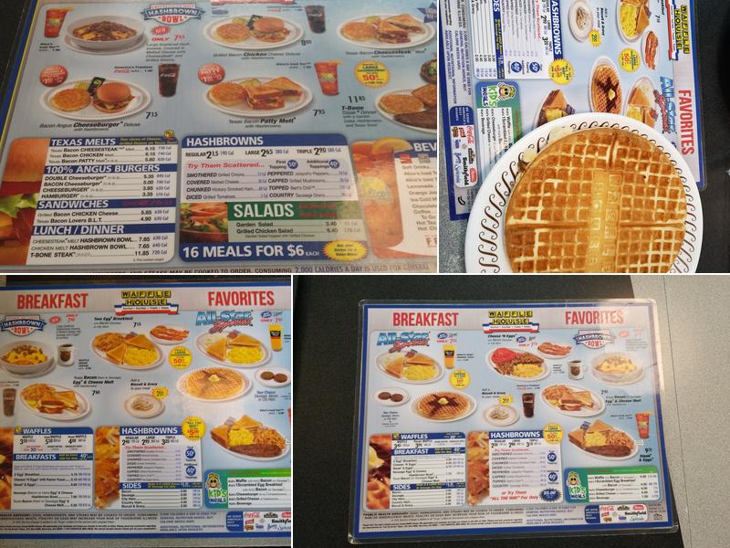 Waffle House Menu
