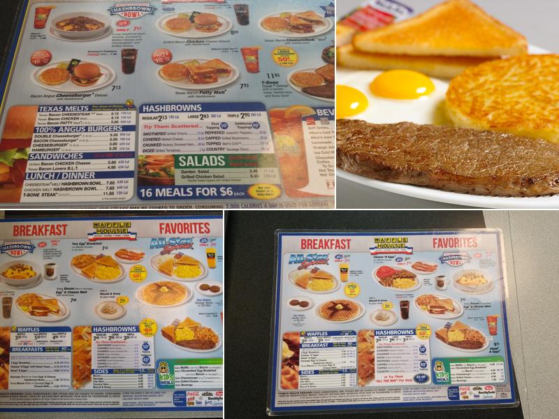 Waffle House Menu