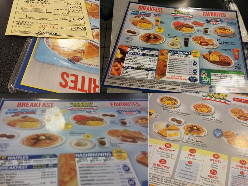 Waffle House Menu