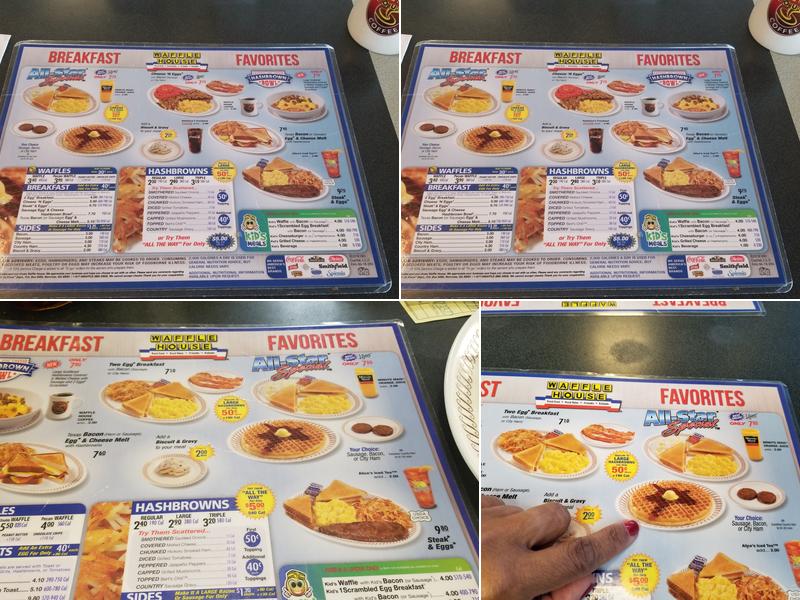 Waffle House Menu