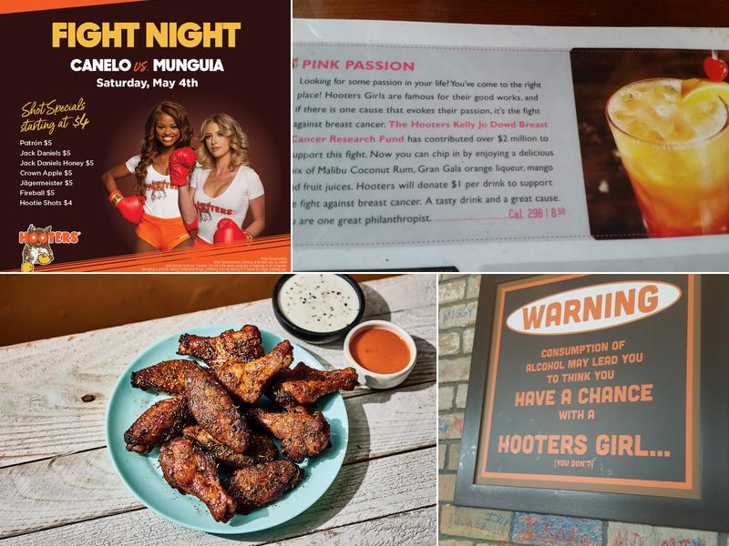 Hooters Menu