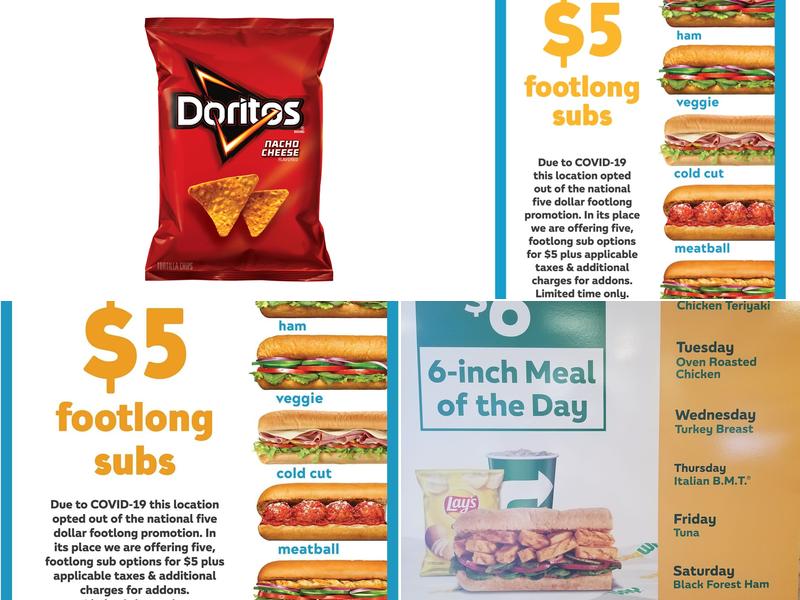 Subway Menu