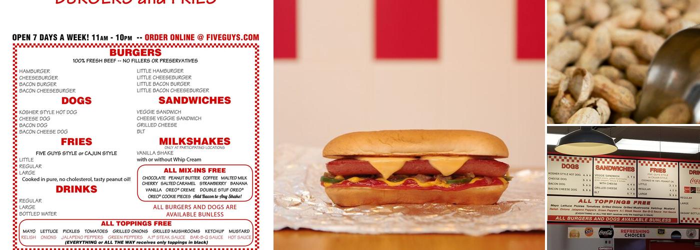 Five Guys Menu