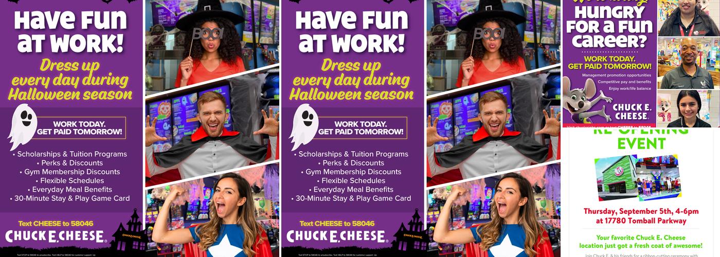 Chuck E. Cheese Menu