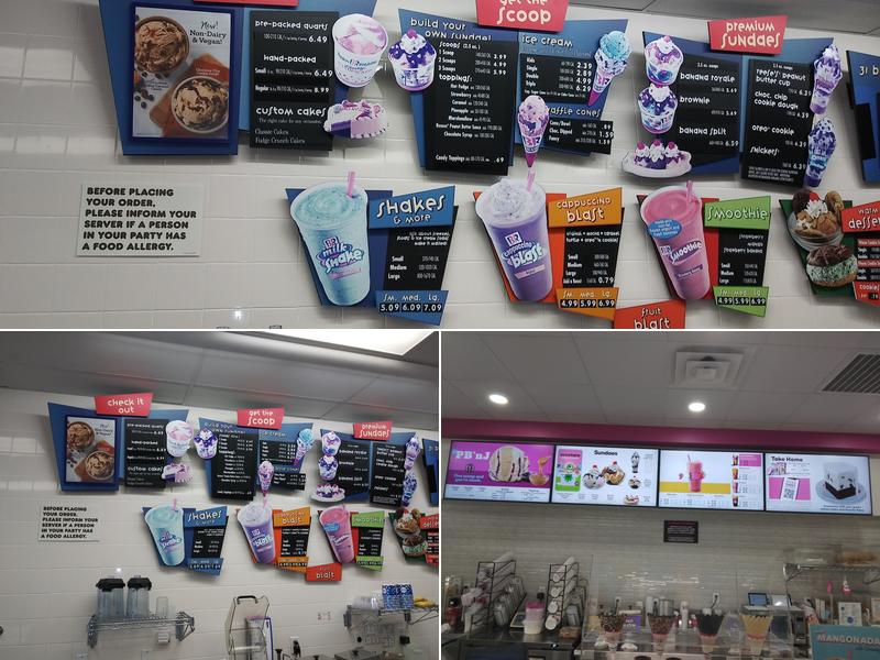 Baskin-Robbins Menu