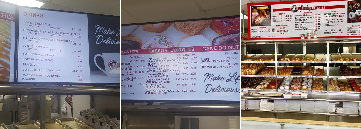 Shipley Do-Nuts Menu