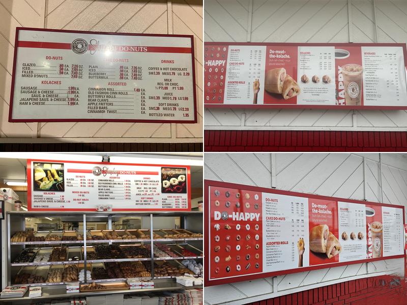 Shipley Do-Nuts Menu