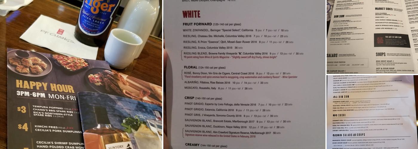 P.F. Chang's Menu