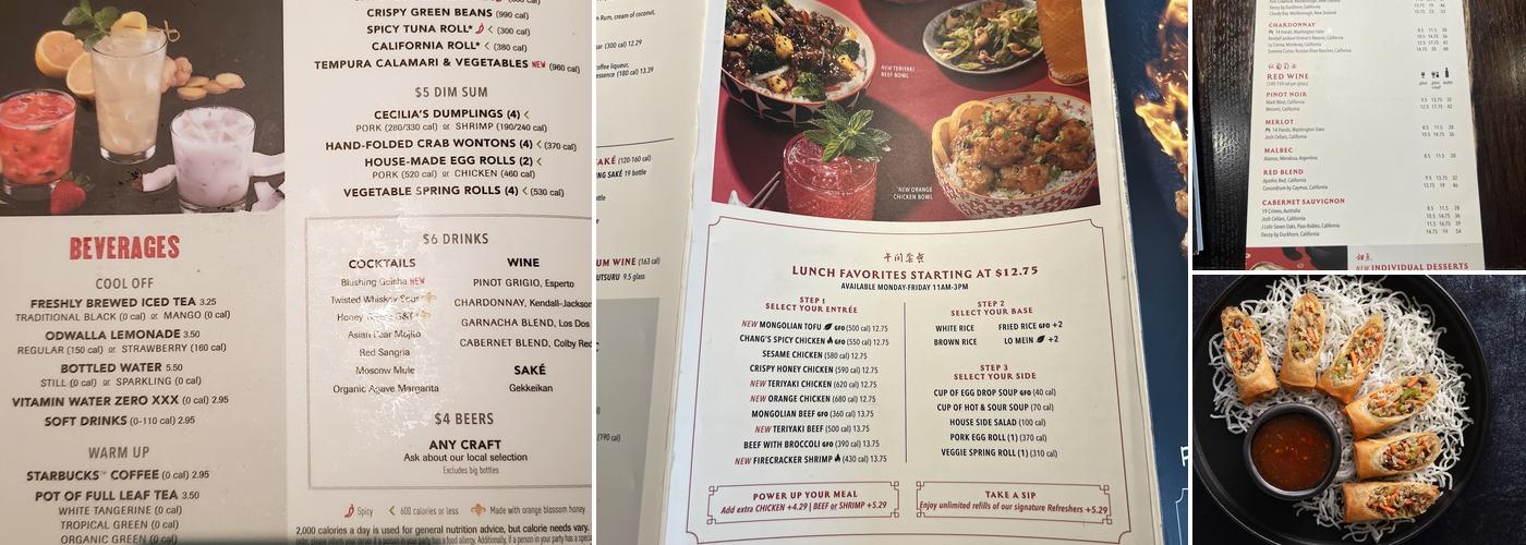 P.F. Chang's Menu