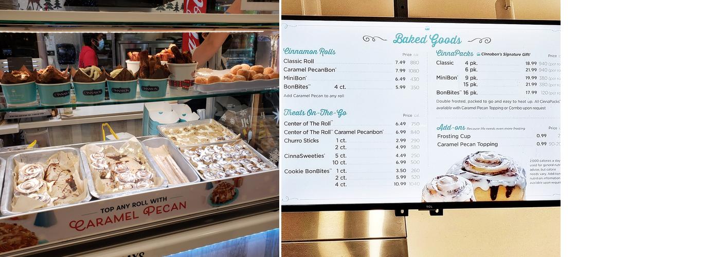 Cinnabon Menu