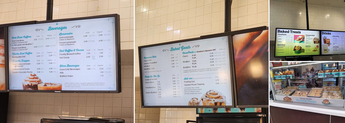 Cinnabon Menu
