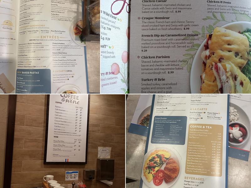 la Madeleine Menu