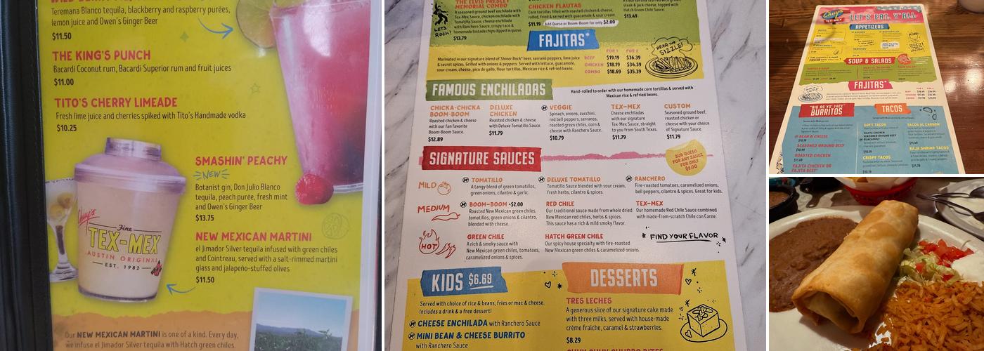 Chuy's Menu