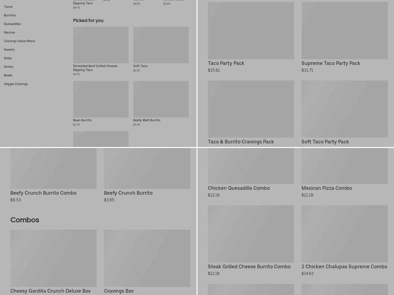 Taco Bell Menu