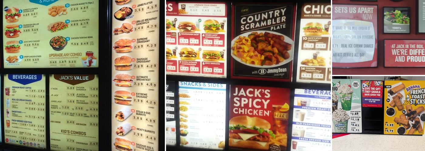 Jack In The Box Menu