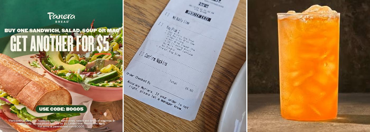 Panera Bread Menu